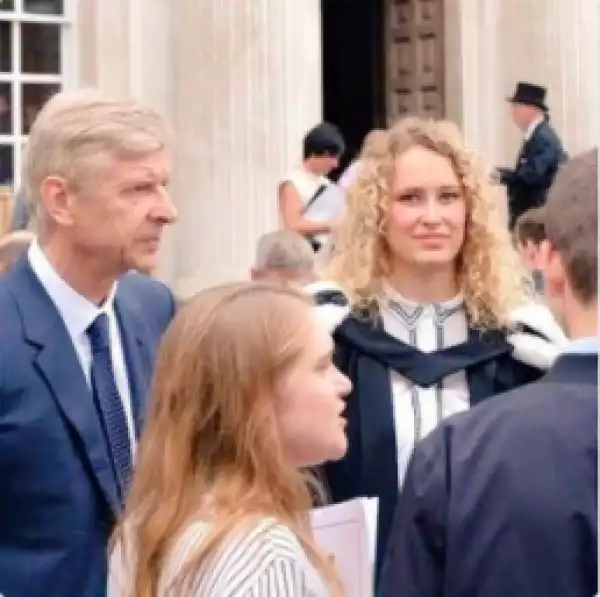 Arsene Wenger Pictured At His Daughter’s Graduation At Cambridge University (Photos)